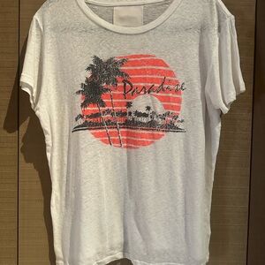 MOTHER White T-Shirt with Red Graphic